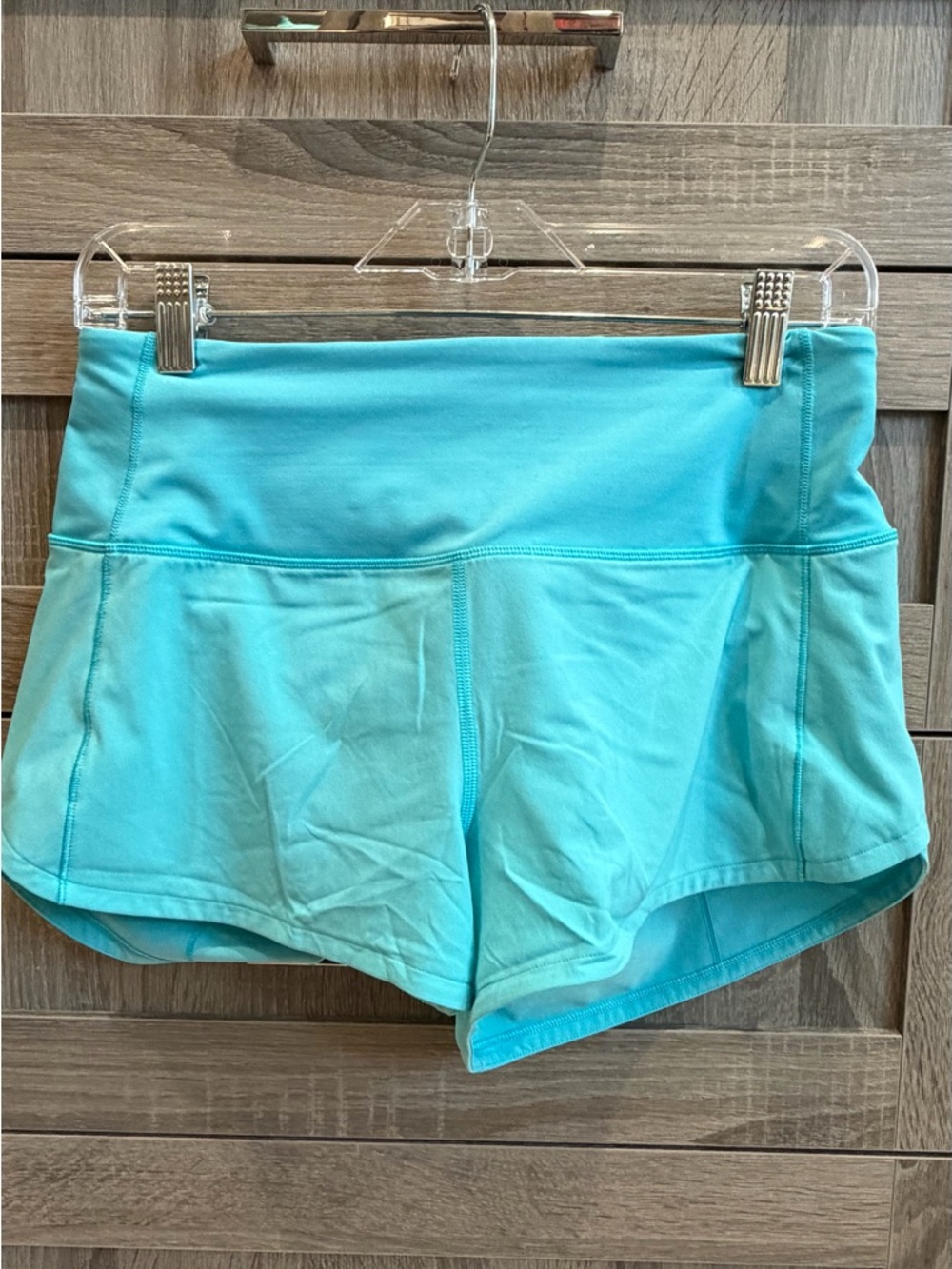 Lululemon Speed up high rise lined 2.5 Women's Aqua Athletic Shorts